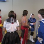 Cosplayers on the scene